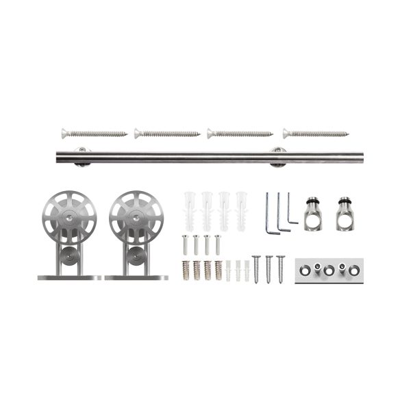 HappyHome Living Schuifdeursysteem Spaak - RVS - 200cm