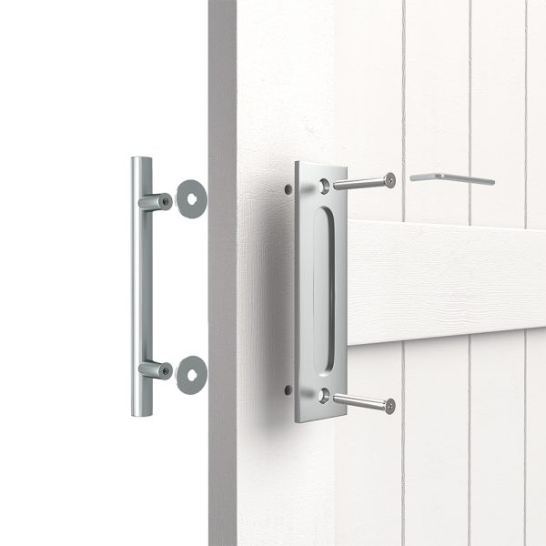 HappyHome Living Deurgreep BOLD - RVS - Met opdek Deurkom - 300x25x40mm