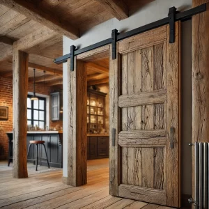 Houten schuifdeur eiken